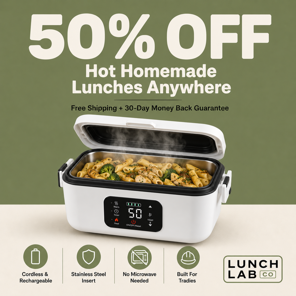 Lunch Lab - Heated Lunch Box Set